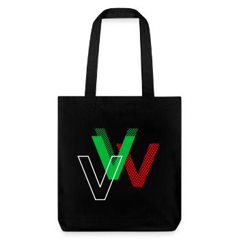 Lettre V - Tote bag épais recyclé Stanley/Stella - noir - Devant