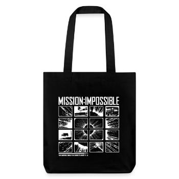 Mission Impossible Dead Reckoning Kacheldesign - Stanley/Stella recycelter Heavyweight Stoffbeutel - Schwarz - Vorne