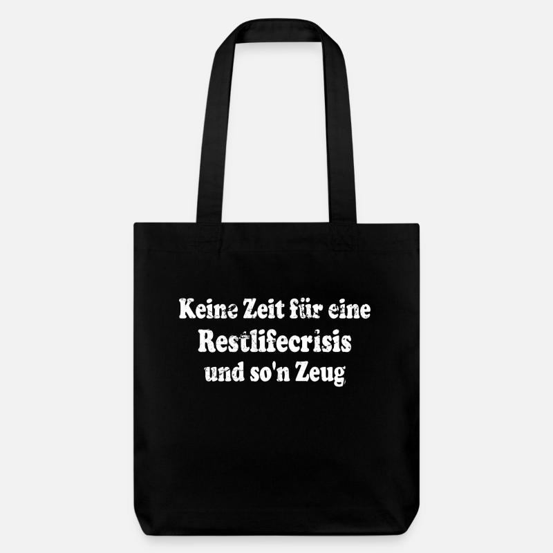 Funny saying for Middle Ager - Stanley/Stella Heavyweight Recycled Tote Bag - black