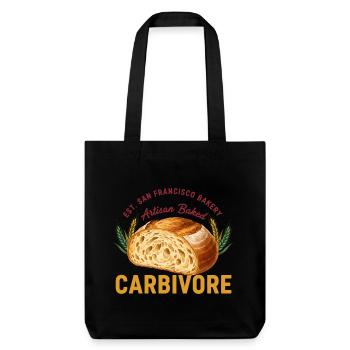 Sauerteigbrot Backkarbivore San Francisco - Stanley/Stella recycelter Heavyweight Stoffbeutel - Schwarz - Vorne