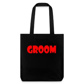 Groom - Stanley/Stella recycelter Heavyweight Stoffbeutel - Schwarz - Vorne