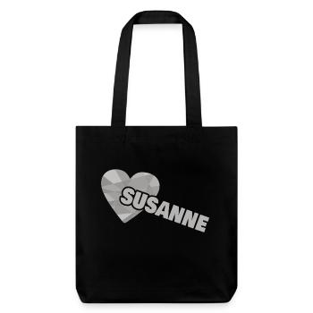 Dear Susanne, - Stanley/Stella Heavyweight Recycled Tote Bag - black - Front