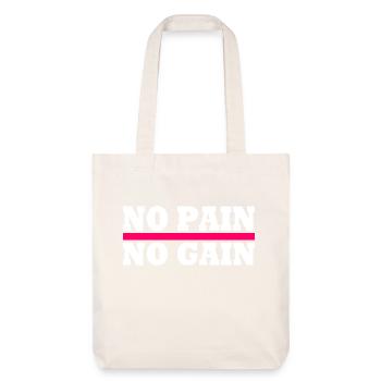 No pain no gain - Tote bag épais recyclé Stanley/Stella - blanc cassé - Devant