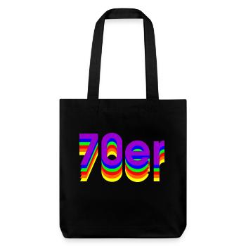 70s - Stanley/Stella Heavyweight Recycled Tote Bag - black - Front