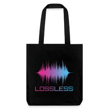 Format audio sans perte Son audiophile - Tote bag épais recyclé Stanley/Stella - noir - Devant