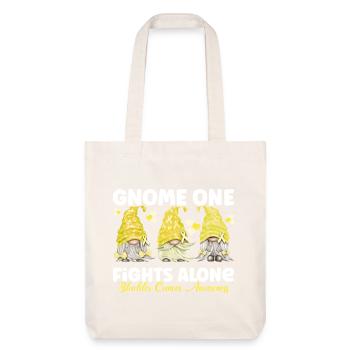 Gnome One combat seul le cancer de la vessie jaune - Tote bag épais recyclé Stanley/Stella - blanc cassé - Devant