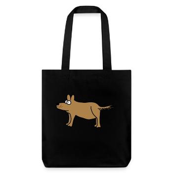Dog - Stanley/Stella Heavyweight Recycled Tote Bag - black - Front