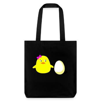 big_sister_chick - Tote bag épais recyclé Stanley/Stella - noir - Devant