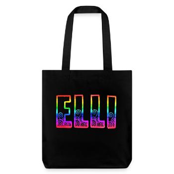 elli rs rainbow - Stanley/Stella Heavyweight Recycled Tote Bag - black - Front