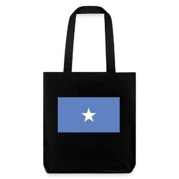Somalia Flagge - Stanley/Stella recycelter Heavyweight Stoffbeutel - Schwarz - Vorne