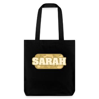 Gesundheit Sarah - Stanley/Stella recycelter Heavyweight Stoffbeutel - Schwarz - Vorne