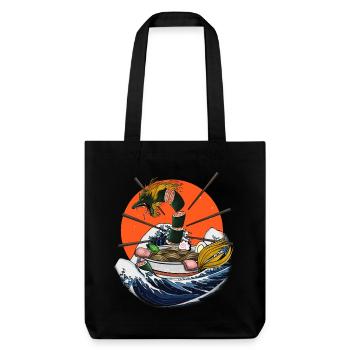 Ramen de dragon - Tote bag épais recyclé Stanley/Stella - noir - Devant