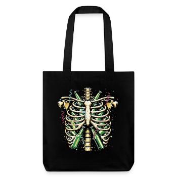 BEER RIB Cage Party Design - Stanley/Stella Heavyweight Recycled Tote Bag - black - Front
