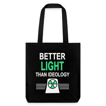 Lieber Licht als Ideologie - Ja zu Atomkraft - Stanley/Stella recycelter Heavyweight Stoffbeutel - Schwarz - Vorne