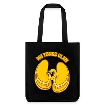 Le clan des tongs - Tote bag épais recyclé Stanley/Stella - noir - Devant