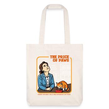 Le prix des pattes - Tote bag épais recyclé Stanley/Stella - blanc cassé - Devant
