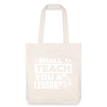 Leçon de billard - Tote bag épais recyclé Stanley/Stella - blanc cassé - Devant