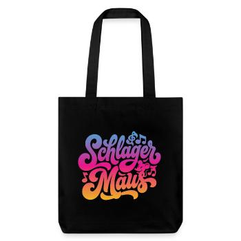 Schlager Maus - Schlagermaus - Schlagermusik - Tote bag épais recyclé Stanley/Stella - noir - Devant