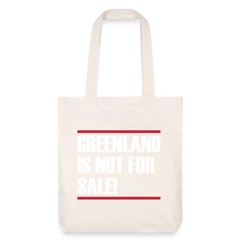 Greenland Is Not For Sale - Stanley/Stella recycelter Heavyweight Stoffbeutel - Naturweiß - Vorne