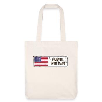 Louisville United States Flag - Stanley/Stella Heavyweight Recycled Tote Bag - natural white - Front
