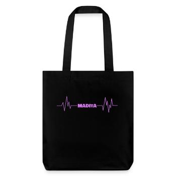 First name Madita - Stanley/Stella Heavyweight Recycled Tote Bag - black - Front