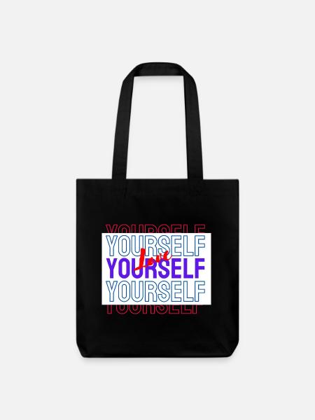 Love Yourself Pattern Love Yourself - Stanley/Stella Heavyweight Recycled Tote Bag - black