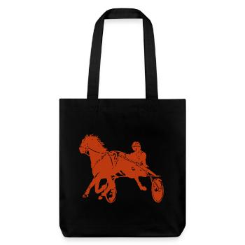 Trotteurs Trot Courses de chevaux - Tote bag épais recyclé Stanley/Stella - noir - Devant