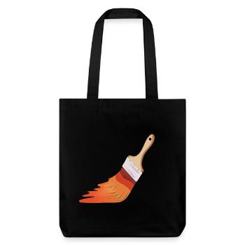 Painter Brushes - Stanley/Stella Heavyweight Recycled Tote Bag - black - Front