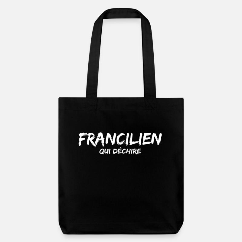 Francilien humour - Tote bag épais recyclé Stanley/Stella - noir