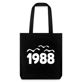 1988 Year Birthday Vintage 1988 - Stanley/Stella Heavyweight Recycled Tote Bag - black - Front