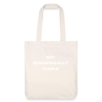non économiquement viable - Tote bag épais recyclé Stanley/Stella - blanc cassé - Devant