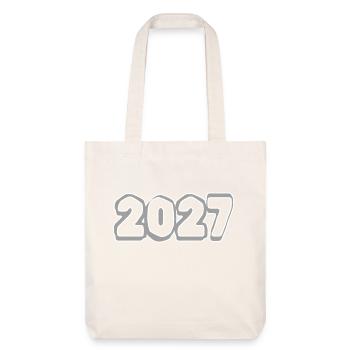 Jahr 2027 - Stanley/Stella recycelter Heavyweight Stoffbeutel - Naturweiß - Vorne