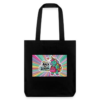 Back to school - Stanley/Stella Heavyweight Recycled Tote Bag - black - Front