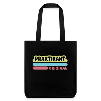Praktikant als Vorname - Stanley/Stella recycelter Heavyweight Stoffbeutel - Schwarz - Vorne