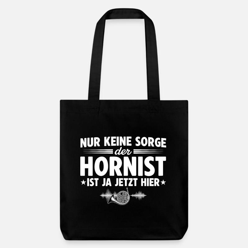 Blasmusiker - Keine Sorge der Hronist ist hier - Stanley/Stella recycelter Heavyweight Stoffbeutel - Schwarz