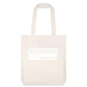 Gleisbauer als Beruf - Stanley/Stella recycelter Heavyweight Stoffbeutel - Naturweiß - Vorne