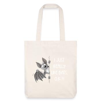J’aime vraiment les chauves-souris, je bats Flying Fox - Tote bag épais recyclé Stanley/Stella - blanc cassé - Devant