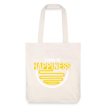 Un bol de ramen du bonheur - Tote bag épais recyclé Stanley/Stella - blanc cassé - Devant