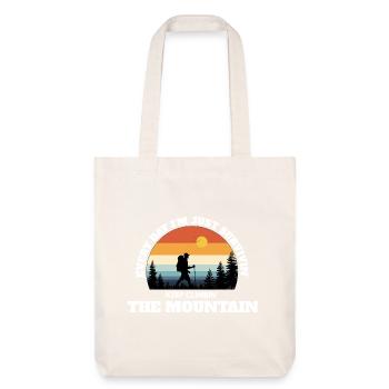 Weiter den Berg erklimmen – Deep Adventure Sunset - Stanley/Stella recycelter Heavyweight Stoffbeutel - Naturweiß - Vorne