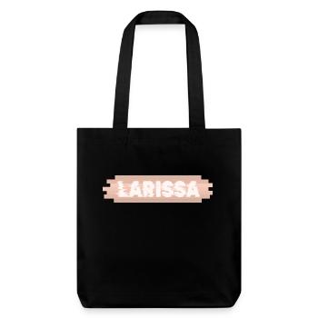 First name Larissa - Stanley/Stella Heavyweight Recycled Tote Bag - black - Front