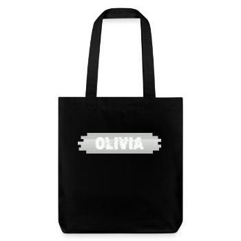 Olivia as a name - Stanley/Stella Heavyweight Recycled Tote Bag - black - Front