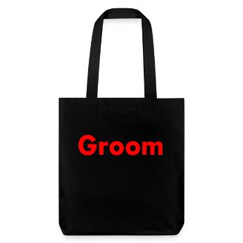 Groom - Stanley/Stella recycelter Heavyweight Stoffbeutel - Schwarz - Vorne