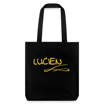 Prénom Lucien - Tote bag épais recyclé Stanley/Stella - noir - Devant