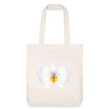 Fleur d’orchidée délicate aux couleurs pastel - Tote bag épais recyclé Stanley/Stella - blanc cassé - Devant