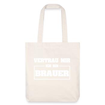 Geschenk für Brauer - Stanley/Stella recycelter Heavyweight Stoffbeutel - Naturweiß - Vorne