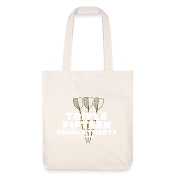 Vintage 1985 Darts Checkout - Stanley/Stella Heavyweight Recycled Tote Bag - natural white - Front