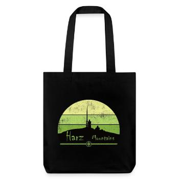 Style Harz - Montagnes du Harz - Nous aimons les montagnes du Harz - Tote bag épais recyclé Stanley/Stella - noir - Devant