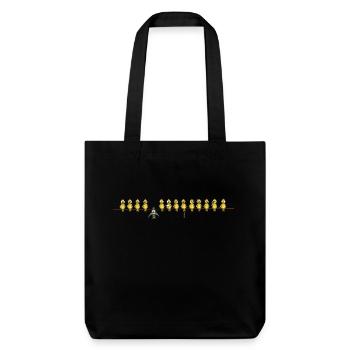 Oiseaux chauves-souris - Tote bag épais recyclé Stanley/Stella - noir - Devant