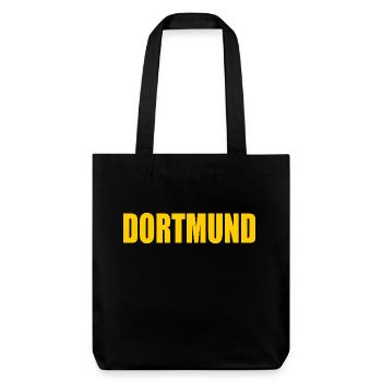 dortmund - Stanley/Stella recycelter Heavyweight Stoffbeutel - Schwarz - Vorne