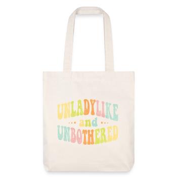 Pas digne d’une dame et sans être dérangée - Tote bag épais recyclé Stanley/Stella - blanc cassé - Devant